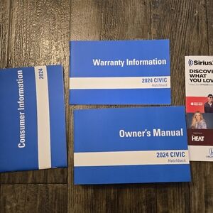 New 2024 Honda Civic Hatch owners manual instructions 2023 2022 2025 hatchback